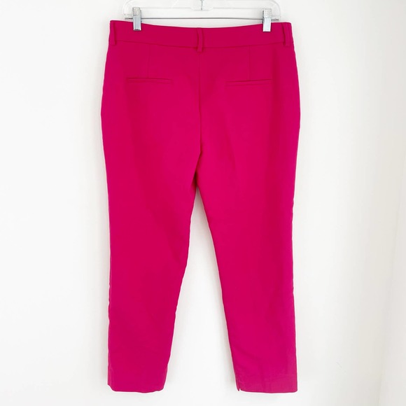 Zara Chino Fit Pink Trouser Dress Pants Pink 8 - Picture 6 of 10
